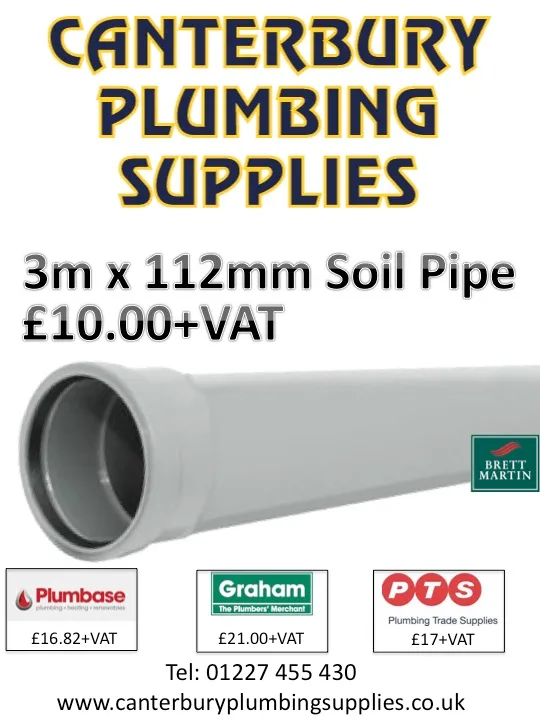 Cheapest Soil Pipe in SE Kent